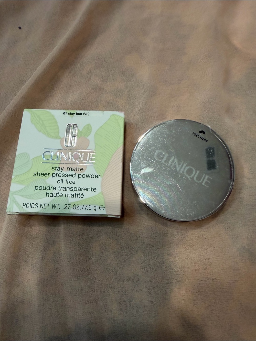 Clinique Stay-Matte Sheer Pressed Powder - 01 Stay Buff (VF)